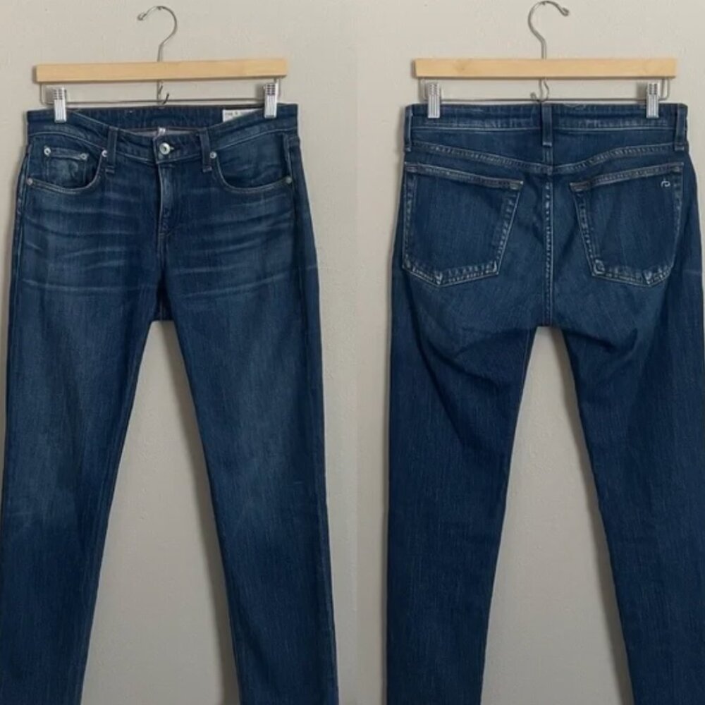 rag & bone | Dre Low-rise Slim Boyfriend Jeans, size 26